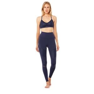 ALO high waist Moto Legging Navy Blue